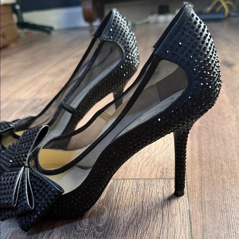 Jessica Simpson 9 Elegant Black Bow Women Shoes - Picture 4 of 9